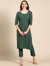 Women's Green Printed Kurta SetKC-946-Green